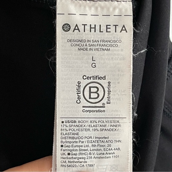 Athleta Ace High Rise 15 1/2 Tennis Skort in Black, Size L, EUC - Picture 12 of 13